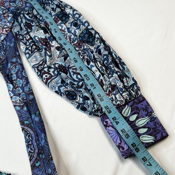 Lace the Label Purple Garden Top & Maxi Skirt set satin Luxury Resort Paisley XS - Picture 12 of 16